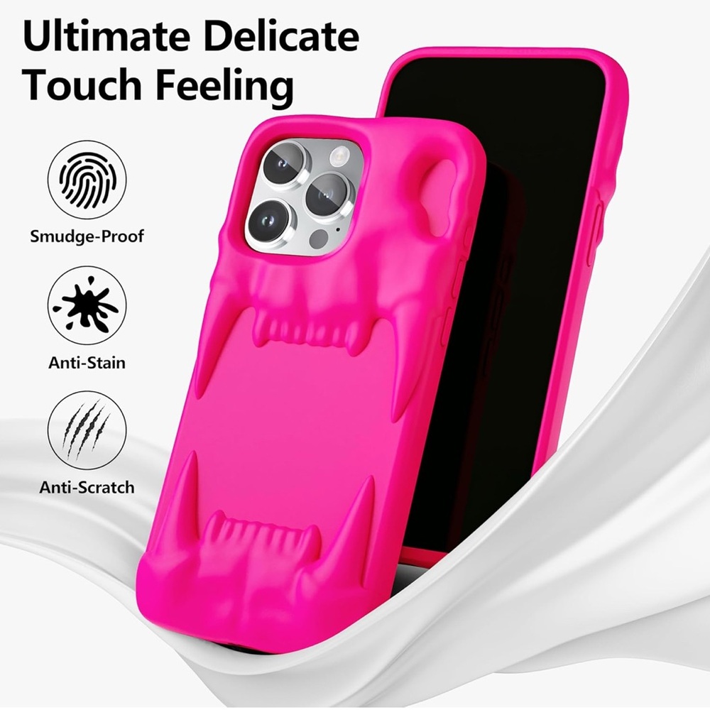 Vibrant Silicone Phone Case Set - Neon Pink, Yellow, and Gray - Picture 5 of 6